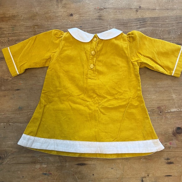 Corduroy mustard yellow dress - Picture 2 of 2